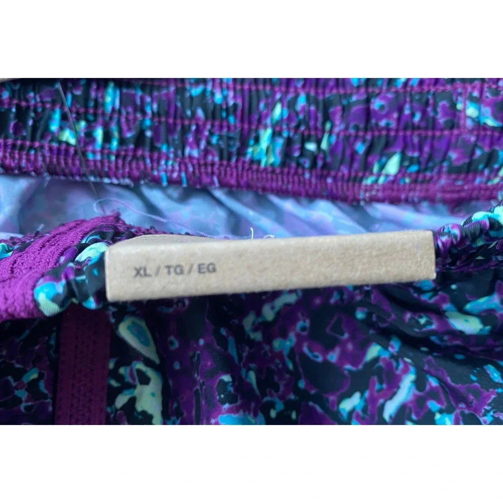 Nike Boy's Dri-FIT Training Shorts Purple Teal Marble Print FV0275-503 XL NWT